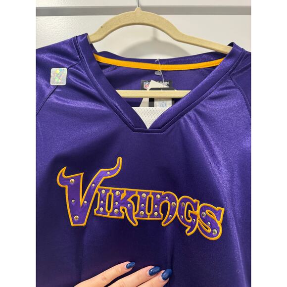 Minnesota Vikings Purple NFL Womens Jersey size Medium NWT - Picture 5 of 8